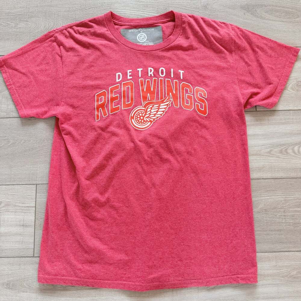 Detroit Red Wings Mens L T-Shirt Heather Red NHL